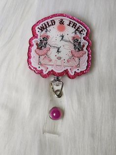 Wild & Free Retractable Badge Reel with pink glitter These fun badge reels are a great way to bring out character to a boring ID badge. Cheap Playful Pink Badge Holders, Retractable Badge Reel, Wild And Free, Id Badge, Pink Glitter, Badge Holders Lanyard, Badge Reel, Glitter, Accessory Gift