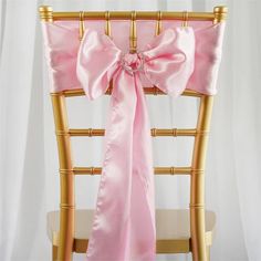 5 pack - 6x106 Pink Satin Chair Sashes Wedding Chair Sashes, Rose Gold Satin, Chair Bows, Chair Ties, Chair Sash, Bow Sash, Chair Sashes, Dusty Rose Color, Bow Tie Wedding