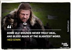 a man wearing a fur coat and holding a microphone in front of him with a caption that reads, some old wons never truly heal, and bleed again