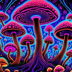 Pins Button, Blacklight Posters, Leopard Painting, Art Trippy, Mushroom Wallpaper, Trippy Visuals, Trippy Wallpaper, Cool Backgrounds Wallpapers