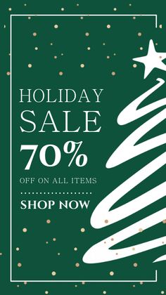 the holiday sale is 70 % off on all items and up to 50 % off