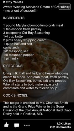 the recipe for this soup is very easy to make