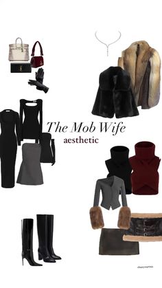 Mob wife, mob wife aesthetic Mob Wife Clothes, Wine Aunt Aesthetic Outfit, Mob Outfit Women, Mob Aesthetic Female, Mob Wife Style Fashion, Mafia Women Boss, Mob Wife Outfit Aesthetic, Mobwife Aesthetic Outfit