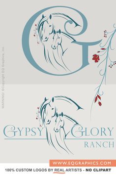 EQ Graphics is known for their unique custom line art logos, and this feminine Gypsy Cob mare with her foal is no exception. If you're looking for a hand drawn, custom illustrated horse farm logo for your Gypsies, we would love to help you design the brand identity of your dreams. Save this pin to your inspiration board so you have it during your brainstorming session with the artist! Horse Farm Logo, Equine Logo Design, Horse Line Art, Feminine Typography, Line Art Logo Design, Silhouettes Of People, Logo Color Schemes