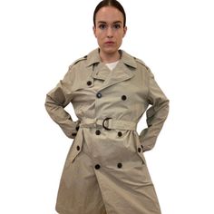 ITEM: 1990's beige trench coat, fashionable and fun! It's oversized look can fit just about anyone as it comes with a belt that allows you to give it a more fitted look.  More sweet stuff 👇🏼 www.etsy.com/shop/readyteddyyyvintage TAG READS:  GAP size Large, shell 100% polyurethane, lining 70% cotton, 30% nylon  Keep in mind vintage tag sizes vary from modern day sizing, please refer to the measurements below :)  MEASUREMENTS 🧵 ✂️ (Taken in inches lying flat are approximately) LENGTH:  41 inche Beige Gabardine Double-breasted Outerwear, Beige Double-breasted Gabardine Outerwear, Beige Gabardine Long Coat, Oversized Beige Raincoat For Fall, Oversized Beige Raincoat For Spring, Oversized Beige Long Sleeve Raincoat, Khaki Long Raincoat For Spring, Oversized Double-breasted Beige Outerwear, Oversized Beige Double-breasted Outerwear