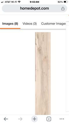 the home depot app on an iphone shows what it is doing to do with wood