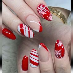 Brand New Christmas Press On Nails 24 Pcs Pet Free, Smoke Free Home Chrome Christmas Nails, Chrome Christmas, Christmas Press On Nails, Ballet Nails, Nagel Tips, Nagel Inspo, Xmas Nails, Christmas Nail Designs, Stick On Nails