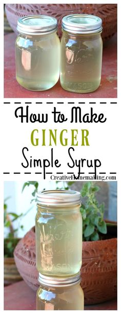 how to make ginger simple syrup