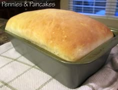 a loaf of bread sitting on top of a table