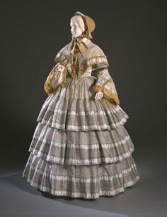 Day Dress, circa 1855 Historic Fashion, Philadelphia Museum Of Art