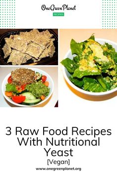 Nutritional yeast or "nooch" is a staple in every vegan household. The taste is so yummy cheesy and all the vitamins, fiber and protein make this food not only fun to eat but good for you. Below I have a few raw dishes that showcase this superfood. Give them a try for some added delicious nutrients to your diet! Recipes With Nutritional Yeast, Nutritional Yeast Recipes, So Yummy, The Taste, Raw Food Recipes