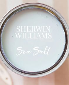 a close up of a paint can with the words sherwin williams on it