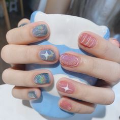 Magic Nails, Asian Nails, Hello Nails, Blush Nails, Pretty Gel Nails, Soft Nails, Kawaii Nails