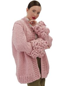 Experience the epitome of elegance with our Floral sleeves Cardigan - a true artwork of luxury. Handcrafted with meticulous care and featuring oversized crochet flowers, this remarkable piece showcases the artistry and skill of our artisans. Inspired by the iconic Jacquemus Met Gala costume, every stitch and detail has been carefully considered to create a unique and luxurious design that sets it apart. Crafted from high-quality materials, this cardigan offers exceptional comfort and long-lastin Long Crochet Cardigan, Hollow Sweater, Floral Sleeves, Long Sweaters For Women, Streetwear Chic, Knitting Women Cardigan, Crochet Coat, Crochet Winter, Floral Sleeve