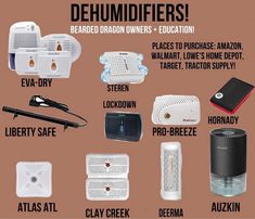 there are many different types of dehumidifiers on this page to describe