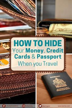 how to hide your money, credit cards and passport when you travel