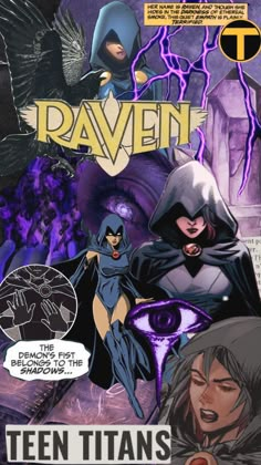 the cover to raven and teen titans