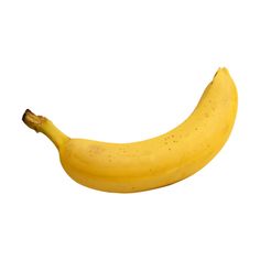 a yellow banana sitting on top of a white surface