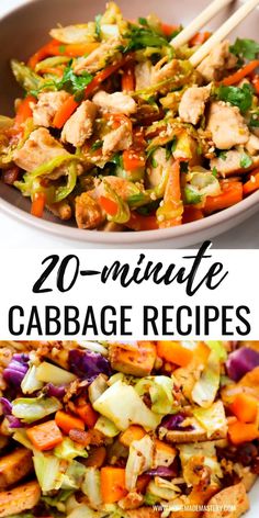 this is an image of 20 minute cabbage recipes