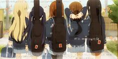 Yui,Azu-nyan,Ritsu,Mio,Mugi :) Azusa Nakano, Cute Banners, Super Kawaii, Comics Girl