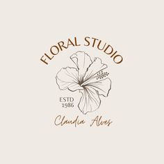 the logo for floral studio, cayena algars on a white background