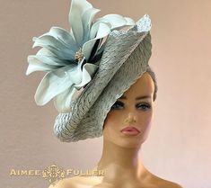 Elegant Headpieces For Garden Party, Elegant Fitted Headpiece For Garden Party, Elegant Handmade Flowers Costume Hat, Elegant Hats With Handmade Flowers And Short Brim, Elegant Costume Hat With Handmade Flowers, Elegant Fitted Hats With Handmade Flowers, Elegant Fitted Hat With Handmade Flowers, Fitted Hat With Handmade Flowers And Short Brim, Fitted Hats With Handmade Flowers And Short Brim