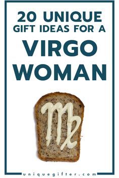 a book cover with the title 20 unique gift ideas for a virgo woman on it