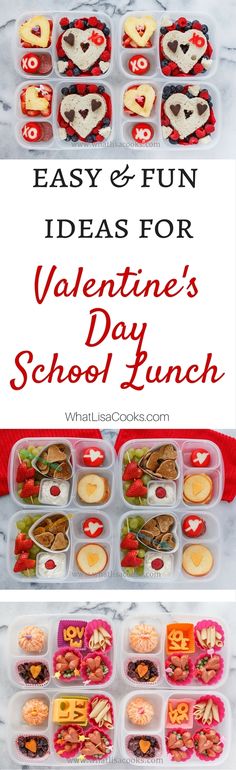 an easy and fun valentine's day school lunch for the kids to make is perfect