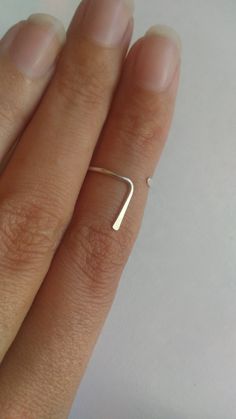 Minimalist sterling silver phalanx ring adjustable | Etsy Rings Handmade Ideas, Knuckle Rings Silver, Minimalist Jewelry Silver, Knuckle Ring, Jewelry Minimalist, Midi Rings, Jewelry Lookbook, Jewelry Inspo