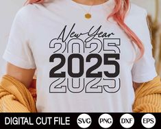 New Year Tshirt Ideas 2022, New Year Shirts Ideas Family, Retro New Year, Cricut Tshirt, Family Shirt Design, Happy New Year Shirt, New Years Eve Shirt, New Year Svg, Cricut Svgs