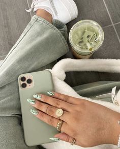 Green Inspo, Green Branding, Inspiration Photoshoot, Mint Green Aesthetic, Pastel Mint, Cute Nail Designs, Green Wallpaper, Pastel Green, Green Nails