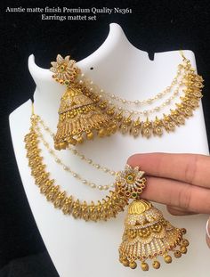 Gold Jwelery Designs, Wedding Gold Jewellery Indian, Gold Sets Jewelry Indian Design, Gold Jhumka Designs