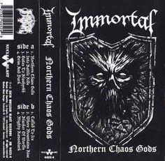 the back cover to an old cd case for immortal's album