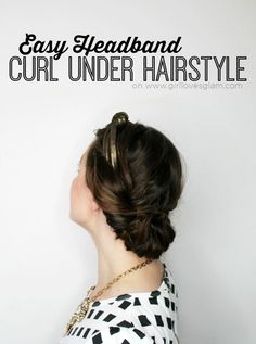 Easy Headband Curl Under Hairstyle Headband Curls, Natural Hair Mask, Whiten Teeth, Boost Hair Growth, Hairstyle Tutorial, Curly Hair Routine, Hair Routine, Favorite Hairstyles, Activated Charcoal