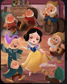 snow white and the seven dwarfs from disney's snow white and the seven dwarfs