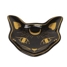 Mystic Black Cat Ceramic Trinket Dish - Magick Magick.com Cat Trinket Dish, Mystical Cat, Cat Trinket, Tattoo Cream, Novelty Cups, Terracotta Flower Pots, Sandalwood Incense, Cream Bags, Picnic Bag