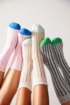 Get comfy cozy with these super soft ribbed socks featuring a funky "inside out" look. Fit: Crew length Features: Fuzzy, terry fabrication, thick ribbed pattern, contrast colored toe and heel, rolled-down trim Why We <3 It: Wear these socks with your favorite sneakers or wear with slide sandals for the ultimate cozy look. 98% Polyester, 2% Spandex ONE SIZE FITS ALL Cozy Cotton Ribbed Socks, Cozy Ribbed Cotton Socks, Comfortable Ribbed Winter Socks, Trendy Super Soft Snug Socks, Ribbed Socks For Stocking Stuffers In Winter, Ribbed Socks For Winter Stocking Stuffers, Trendy Ribbed Winter Socks, Cozy Ribbed Socks, Cozy Ribbed Winter Socks