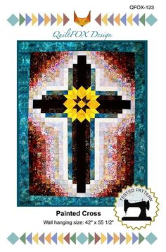 the quilted cross pattern is featured in this book, which features an image of a black