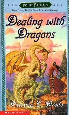 the front cover of a book with an image of a dragon and a woman on it