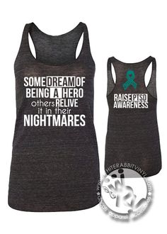 some dream of being a hero others believe it in the nightmares tank top, women's