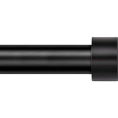 a black pipe on a white background with no image in the top right hand corner