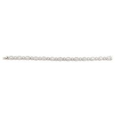 This stunning diamond tennis bracelet features 287 mixed cut diamonds that boast E/F in color and VS1/VS2 in clarity. Set in 18k white gold, it is a gorgeous piece to add to any jeweler's collection. Platinum Diamond Bracelet With Baguette Diamonds In Diamond White, Diamond White Platinum Bracelet With Baguette Diamonds, White Gold Diamond Bracelet With Baguette Cut, White Gold Baguette Cut Diamond Bracelet, White Platinum Diamond Jubilee Bracelet, Baguette Cut Diamond Bracelet In White Gold, White Platinum Jubilee Diamond Bracelet, Diamond White Tennis Bracelet With Baguette Cut, Fine Jewelry Platinum Tennis Bracelet With Baguette Diamonds