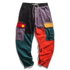 Patchwork Sweatpants, Joggers Streetwear, Overalls Men, Aelfric Eden, Streetwear Pants, Streetwear Mode, Streetwear Men, Cargo Joggers