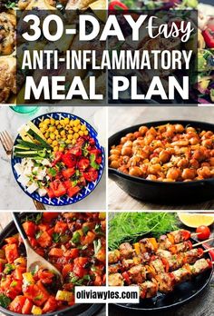 the 30 - day anti - inflamatory meal plan includes chicken, vegetables and other