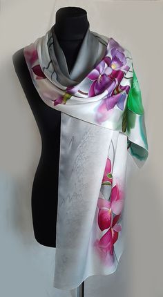 Hand Painted Silk Scarf Pink Purple Violets. Mother's Day Gift . - Etsy Pakistan Elegant Multicolor Silk Scarf For Wedding, Elegant White Handmade Silk Scarf, Elegant Handmade Pink Silk Scarf, Elegant Handmade White Silk Scarf, Elegant Handmade Multicolor Silk Scarf, Handmade Silk Elegant Scarves, Elegant Handmade Silk Scarves, Handmade Silk Scarves, Handmade Elegant Silk Scarves