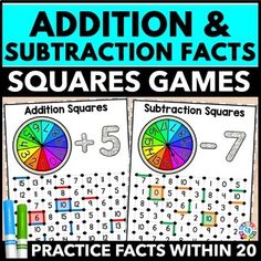 addition and subtraction games with numbers