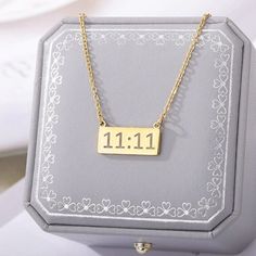 18K Gold 11:11 Bar Pendant, Gold Angel Number Necklace, Gold 11:11 Necklace | eBay Jewelry Angel, Number 1111, Angel Number 1111, Angel Number Necklace, Wish Necklace, Number Jewelry, Lucky Charm Necklace, Number Necklace, Gold Angel