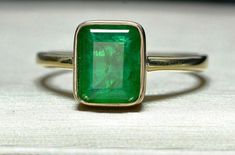 Natural Emerald Ring-Birthstone Ring For Women- 9.00 Ct. Emerald Rashi Ratan Astrological Stone For Unisex-Anniversary Gift Her Stone -- Natural Emerald  Weight--- 9.00 Carat Stone Band Colour--- Gold Plated Metal --- 925 Sterling Silver Certified Stone To eliminate the wrath of Rahu Elegant Untreated Emerald Ring For Anniversary, Gia Certified Emerald Ring Gift, Elegant Untreated Gemstones For Anniversary, Smaragd Ring, Natural Emerald Rings, Emerald Gem, Ring Birthstone, Natural Emerald, Emerald Ring