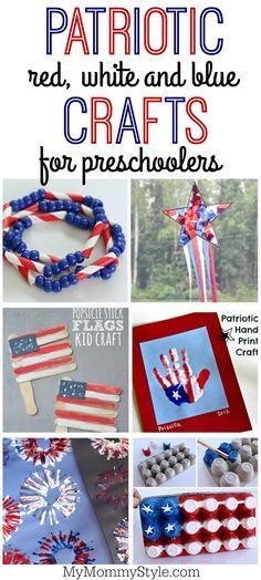 patriotic red, white and blue crafts for preschoolers