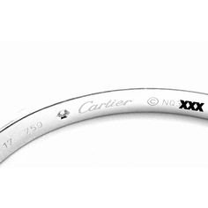 Cartier 18k White Gold 4 Diamond Love Bangle Bracelet Size 17 Cert  About Cartier: The company has a long and distinguished history of serving royalty, as well as stars and celebities. One Prince of Wales hailed Cartier as "Joaillier des Rois, Roi des Joailliers" (Jeweller to Kings, King of Jewellers"). Cartier received an order for 27 tiaras for the coronation of the future King. King Edward VII was crowned in 1902 and in 1904 he honoured the Company with the Royal warrant of supplier to the Ro Cartier Silver Jewelry With 17 Jewels, Cartier Silver Round Diamond Bracelet, Designer White Gold Round Bracelets, Designer White Gold Bracelets, Cartier Diamond Bangle For Anniversary, Classic Cartier Bracelets For Wedding, Cartier Diamond Bangle For Wedding, Luxury Round Diamond Bracelet By Cartier, Cartier Diamond Bracelet With Vvs Clarity